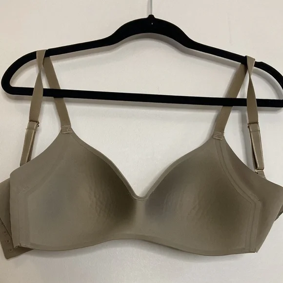 Knix Wingwoman Bra 2 36A Taupe Khaki Brown Wireless Comfy Everyday - Picture 3 of 12